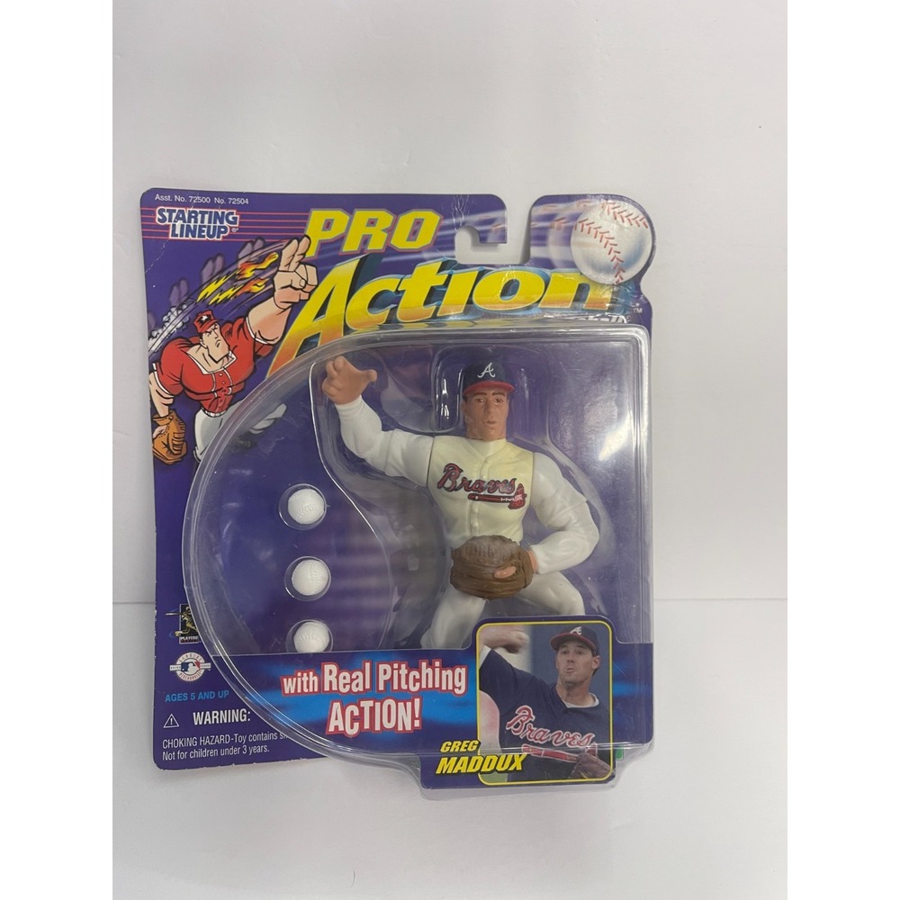 1998 Starting Lineup Pro Action Greg Maddux Atlanta Braves Figure Hasbro 72504